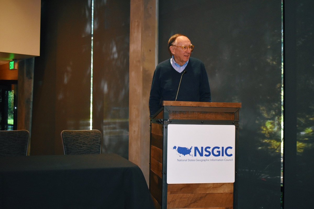 nsgic's tweet image. A full house for @Esri Founder and President Jack Dangermond's keynote address at #NSGIC19. “Geography is the science of our world. The geospatial infrastructure is part of our world’s intelligent and response platform.” #GIS