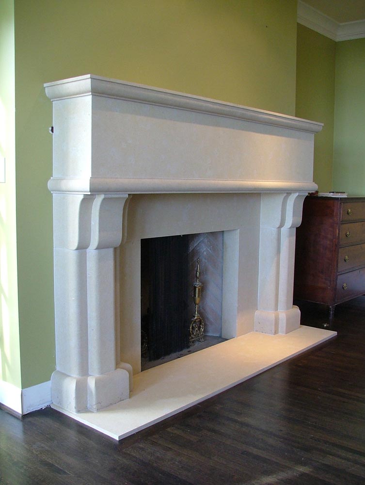 great time for warm comfy fire #limestone #fireplace