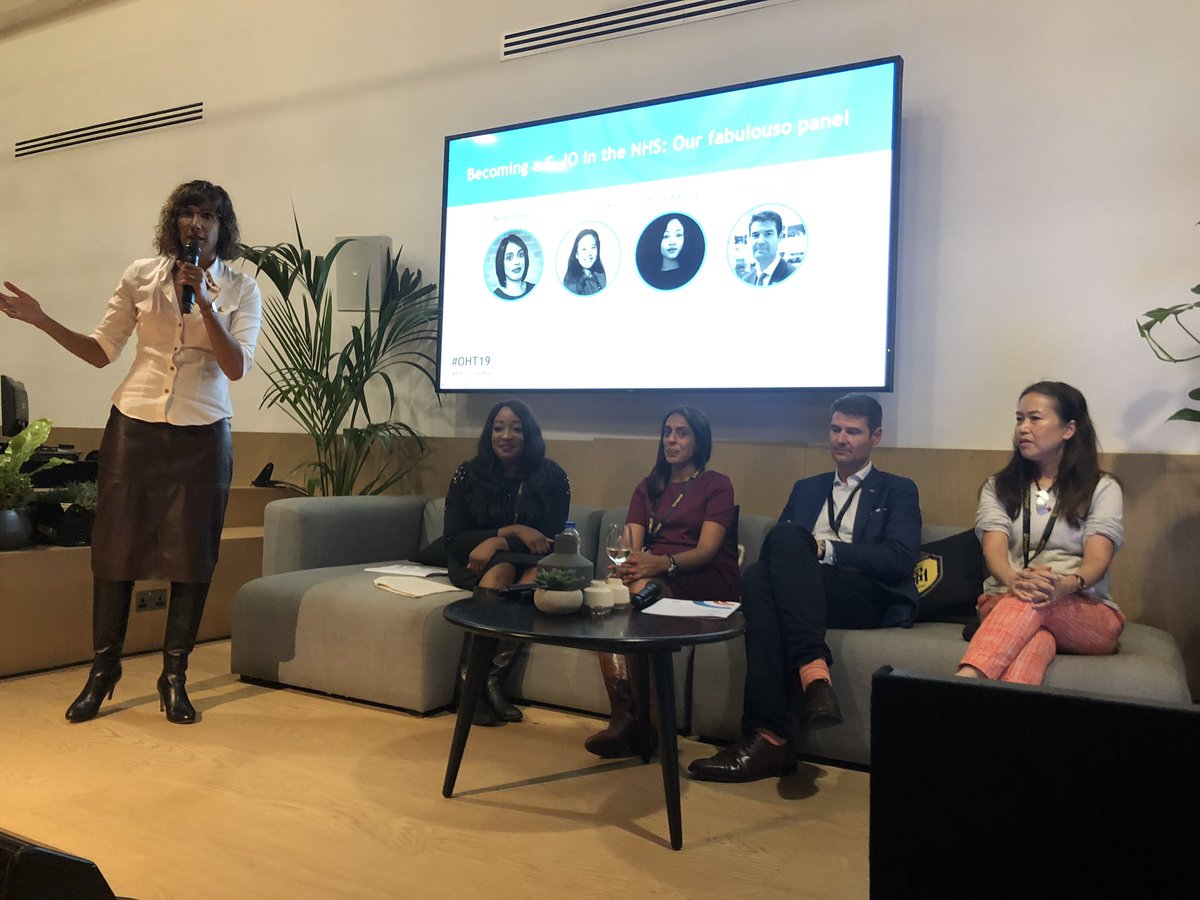 HealthtechStacy's tweet photo. At the Becoming a CxIO in the NHS #OHT19 @OHT_London https://t.co/oFsMSM8L2H