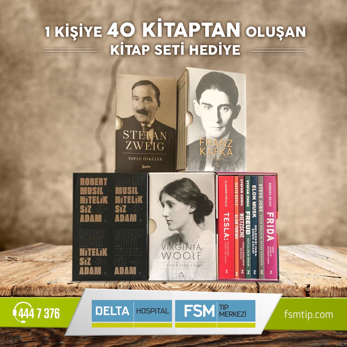 Bu paylaşımı retweet ederek hesabımızı takibe alanlar arasından 1 kişiye birbirinden değerli 40 kitaptan oluşan kitap setini hediye ediyoruz.📚