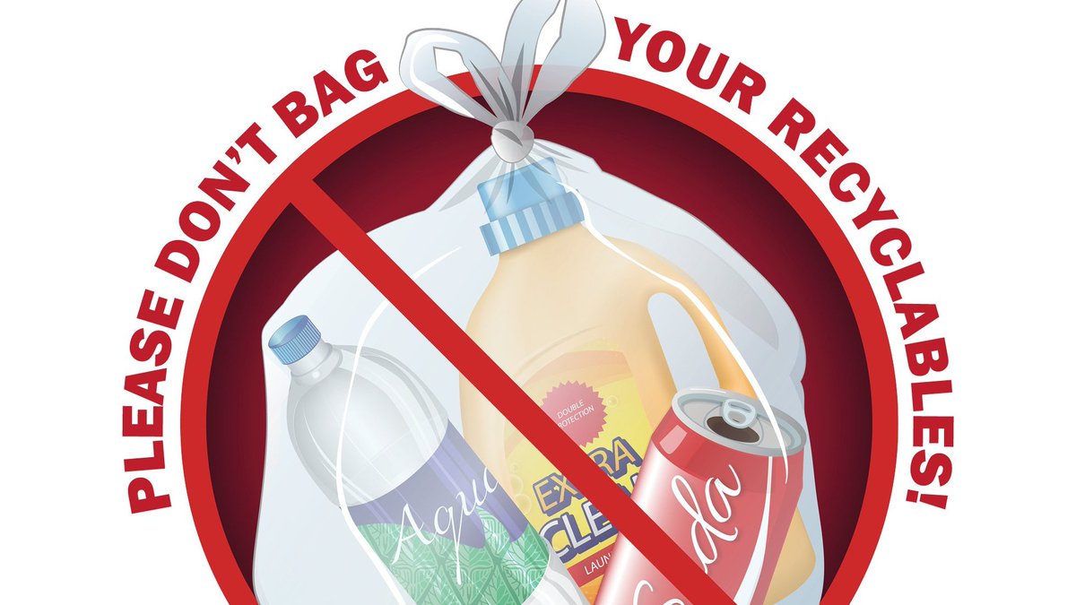 bagging recyclables