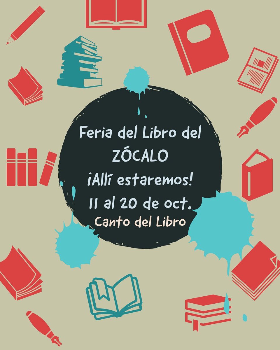 cantodelibro's tweet photo. Hoy amanecimos con buenas noticias: @cantodelibro y @17Editorial tendremos stand de ventas en la @FILZocalo y en la @FeriaLibroMty
Estaremos del 11 al 20 de octubre, en el stand 25 en el Zócalo #CdDeMx y en la #FILMonterrey2019 del 12 al 20 de octubre próximo.
¡Los esperamos! https://t.co/0UuxNFaPGt