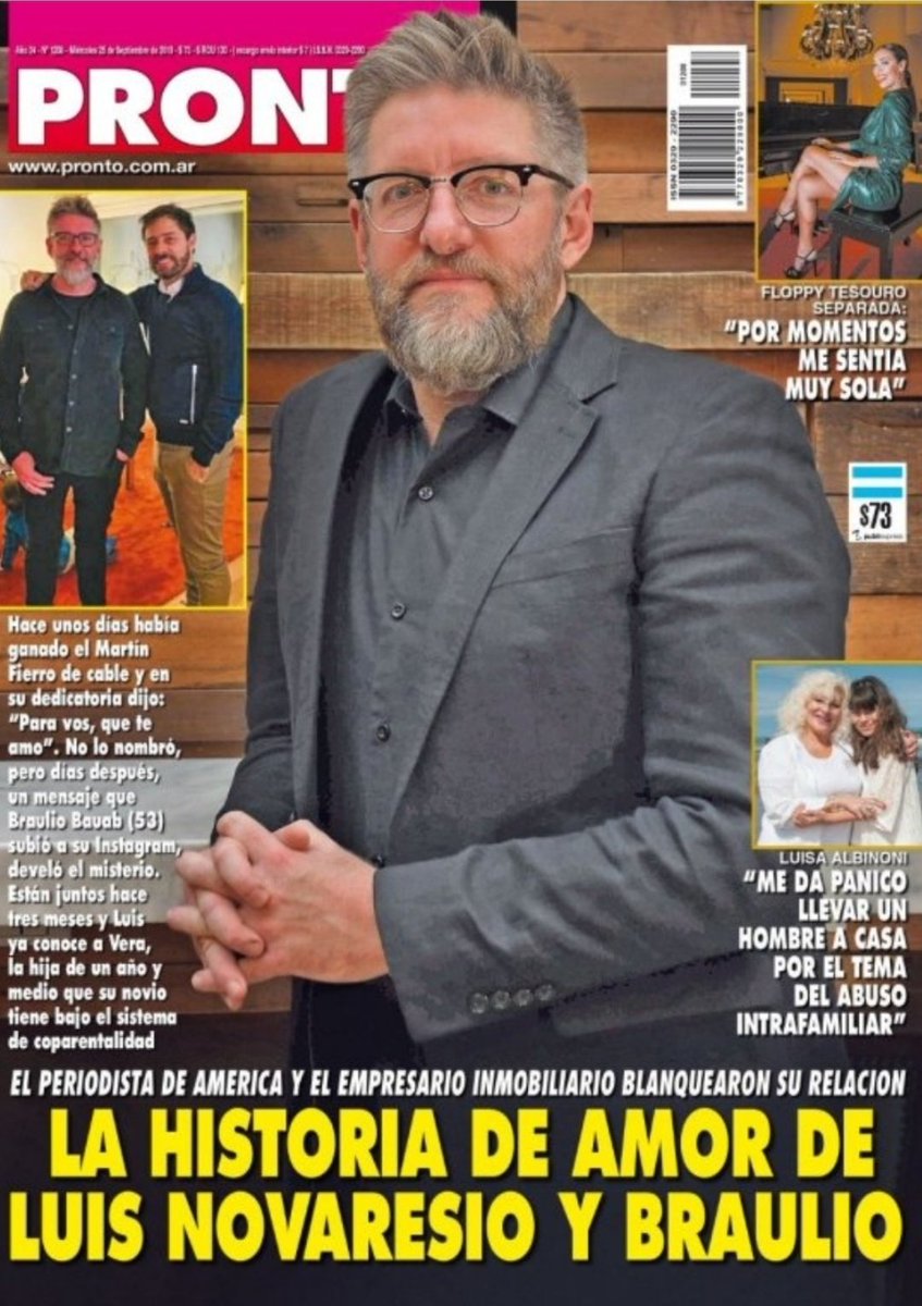 DaniAmbrosino's tweet photo. Ésta semana en @Revista_PRONTO https://t.co/8bDVboNUzC