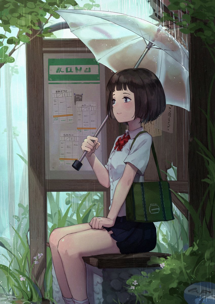 雨 女の子 背景 雨 森 T Co Aynyi2y17a Mr Lime 休止中 のイラスト