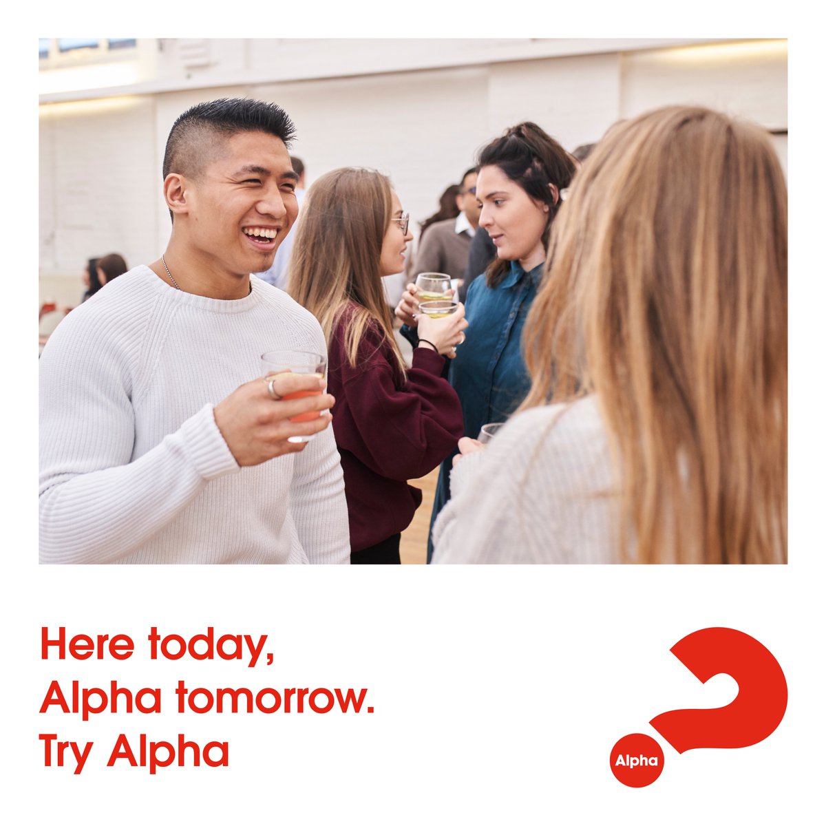 Starting Tomorrow
Alpha
10:30am in Crow Coffee
7:00pm in St Johns Church Hall

stjohnscrawley.com/alpha
#stjohnscrawley #alpha #tryalpha