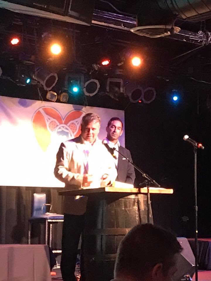 Worldlacrosse22's tweet photo. Coach Corrigan gave a great speech supporting the CPWLF’s mission to help ill and injured lacrosse players Saturday night in Chicago. @NDlacrosse #sharesupportinspire #legendaryheart https://t.co/OLHzs13oJN