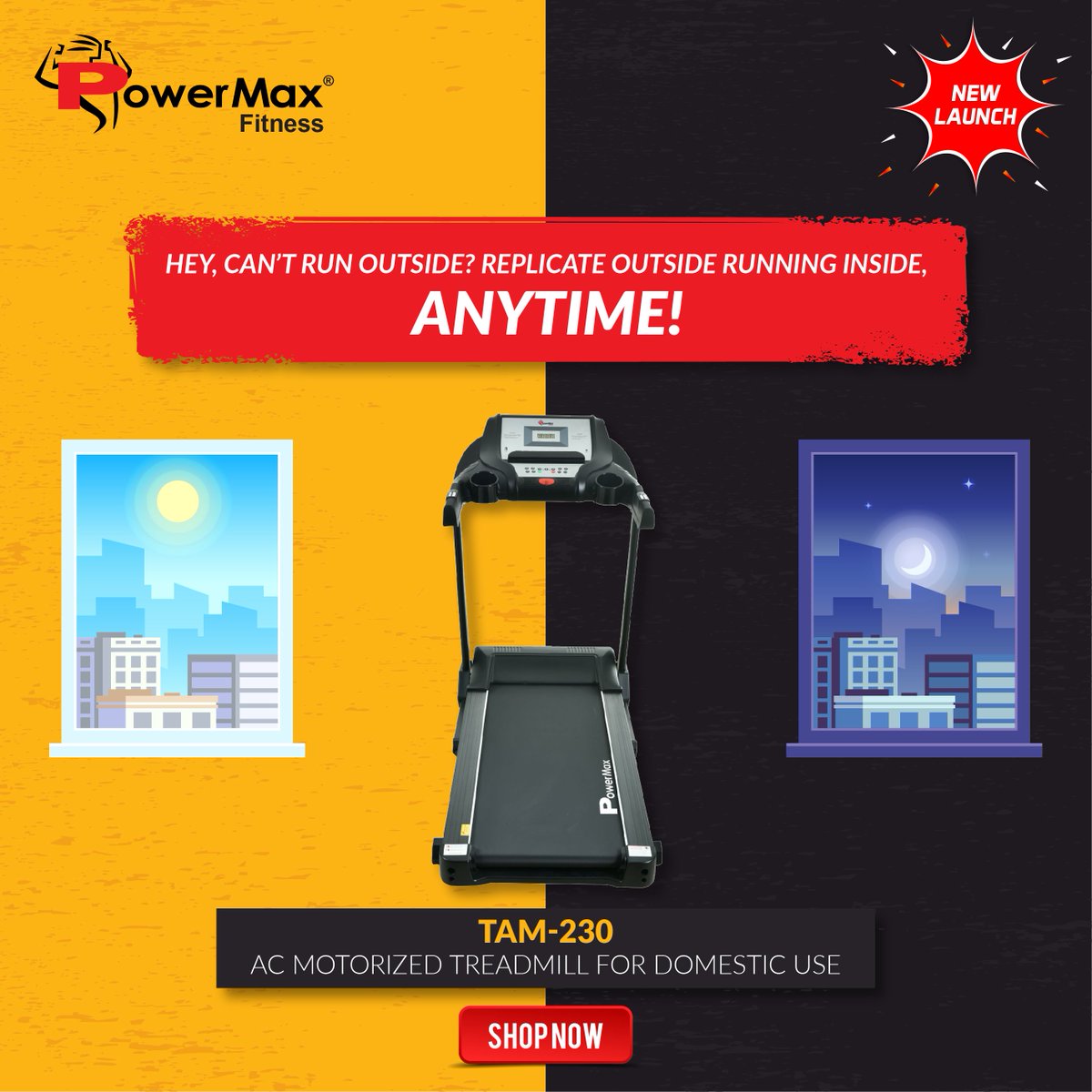 Powermax_India's tweet photo. Hitting the road sounds impossible on any day? Shop from our range of treadmills here: https://t.co/lTMzeFrWPp
#PowermaxFitness #Treadmills #Fitness #RunningInside #OnTheRun https://t.co/NXS54opqJe