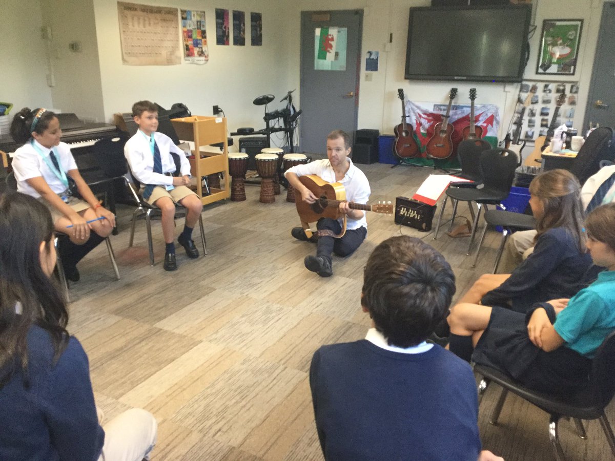 bisbmusic's tweet image. Some of our year 6 to 9 pupils enjoying their song writing workshop with @lukeconcannon from the band Nizlopi this morning.....