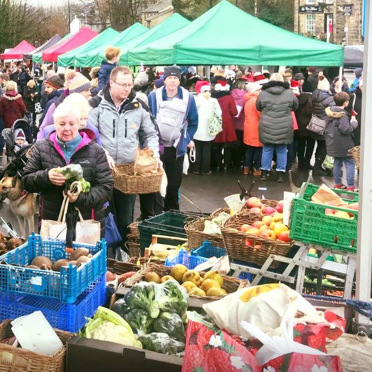 BaildonMarket's tweet photo. It's Baildon Farmers Market this Saturday! Come along and discover stall after stall of scrumptious, local food, all grown, reared or produced by small, independent family businesses. Find us in the Ian Clough car park from 9am until 1pm. #baildonfarmersmarket #baildonmarket https://t.co/mj0SDoM2j2