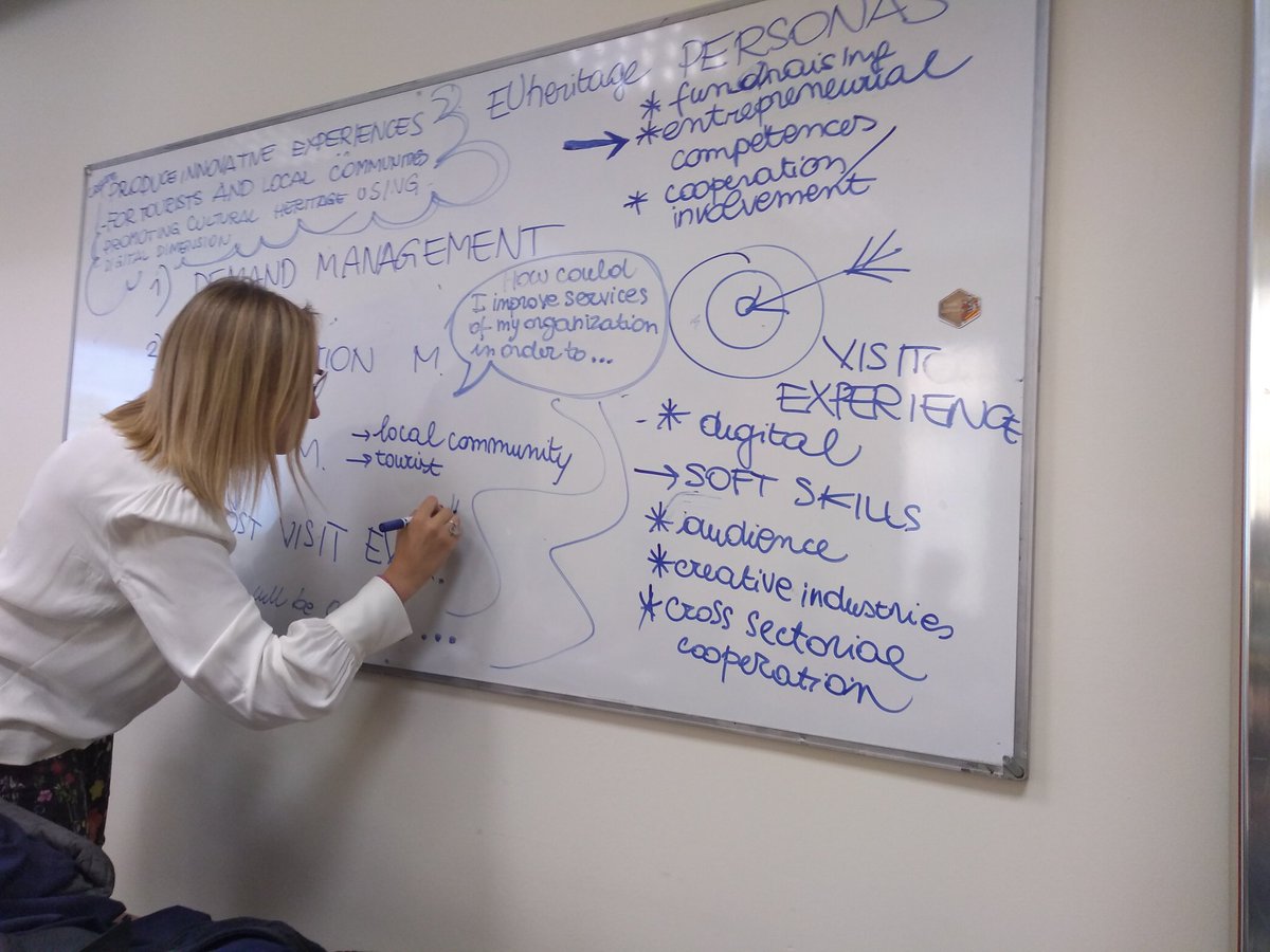 Based on our #research and experience, <a href="/FitzcarraldoFon/">Fondaz. Fitzcarraldo</a> colleagues lead now the discussion about the basis for our #training on innovative #skills and #competences for the #CulturalHeritage sector #ErasmusPlus