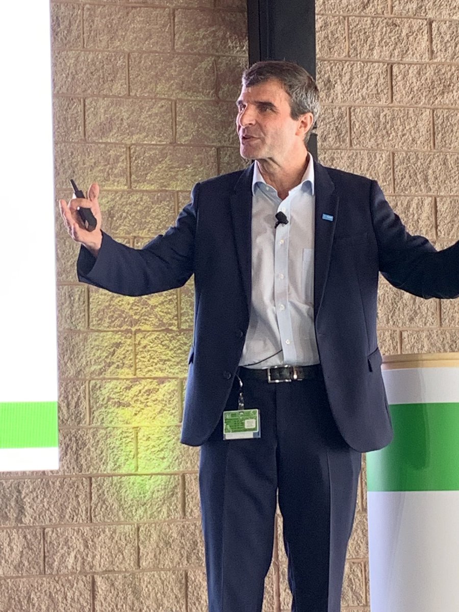NCFarmBureau's tweet photo. Vincent Gros talked about a number of initiatives in the pipeline, including new line of Xarvia digital products that give farmers tools to meet sustainability goals. #wayforwardBASFinag @BASFAgProducts #NCFarmBureau https://t.co/ZI6lRakO2e