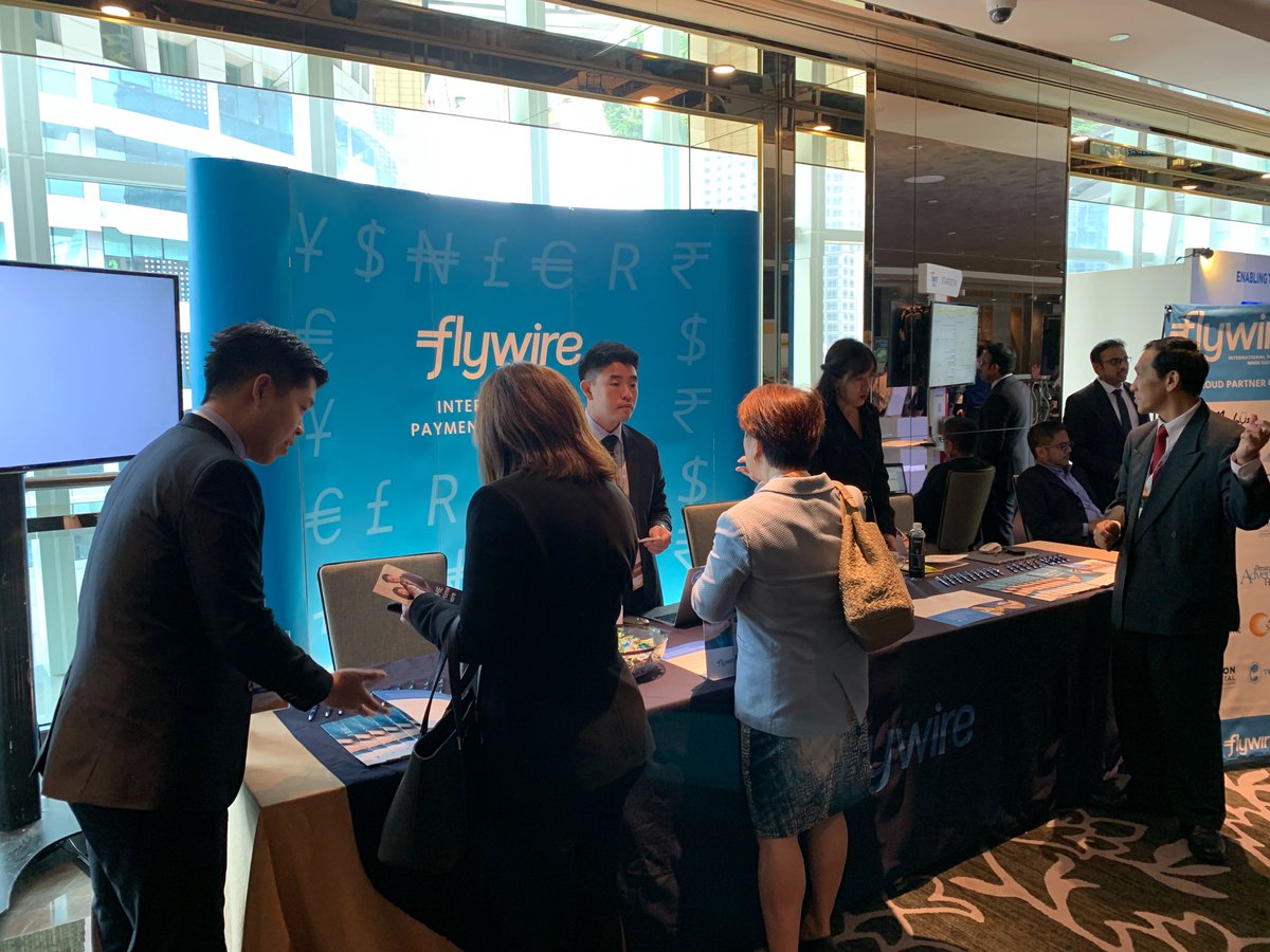 Flywire's tweet photo. Great first day at #insigHT2019! Thanks to everyone for stopping by to talk about our international healthcare payment solution. We're looking forward to tomorrow, see you then! @mhtcmalaysia #FlywireHealth #paymentssolved #payments https://t.co/8pdUH3P6eY