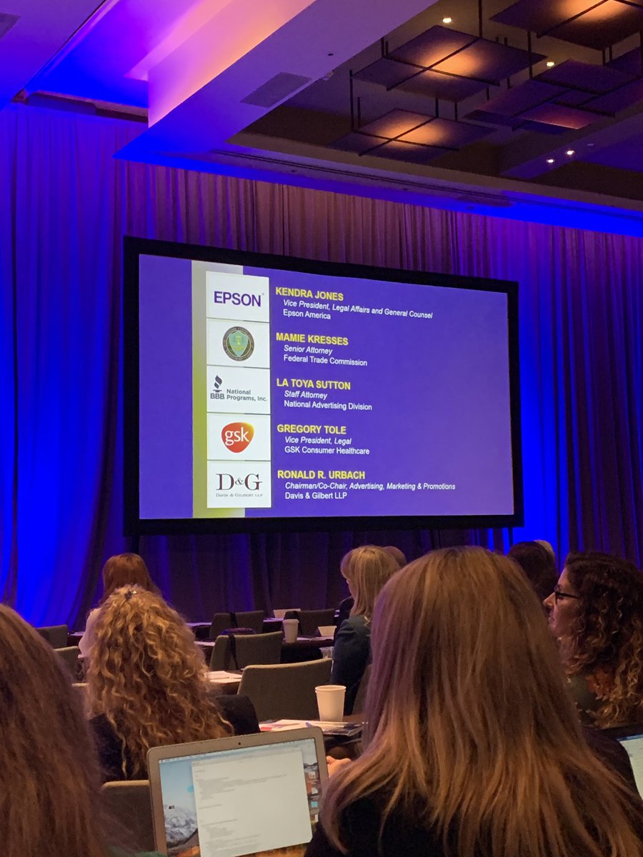 BBB_NtlPrograms's tweet photo. “There is preference to make claims that don’t require disclosures.” – Kendra Jones of Epson America 

#NADconf #advertising #productclaim https://t.co/VHXA7o86QK