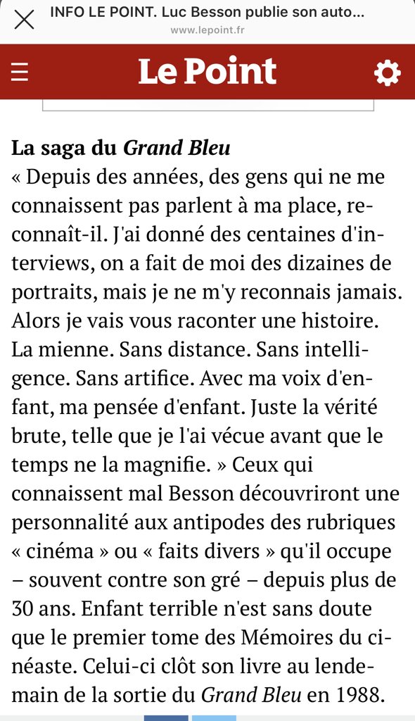 kamuirobotics's tweet photo. Les mémoires de Luc Besson arrive. La note d’intention est égale à son auteur, un peu creepy. Sortie la semaine prochaine. https://t.co/Thg4jsy7v1