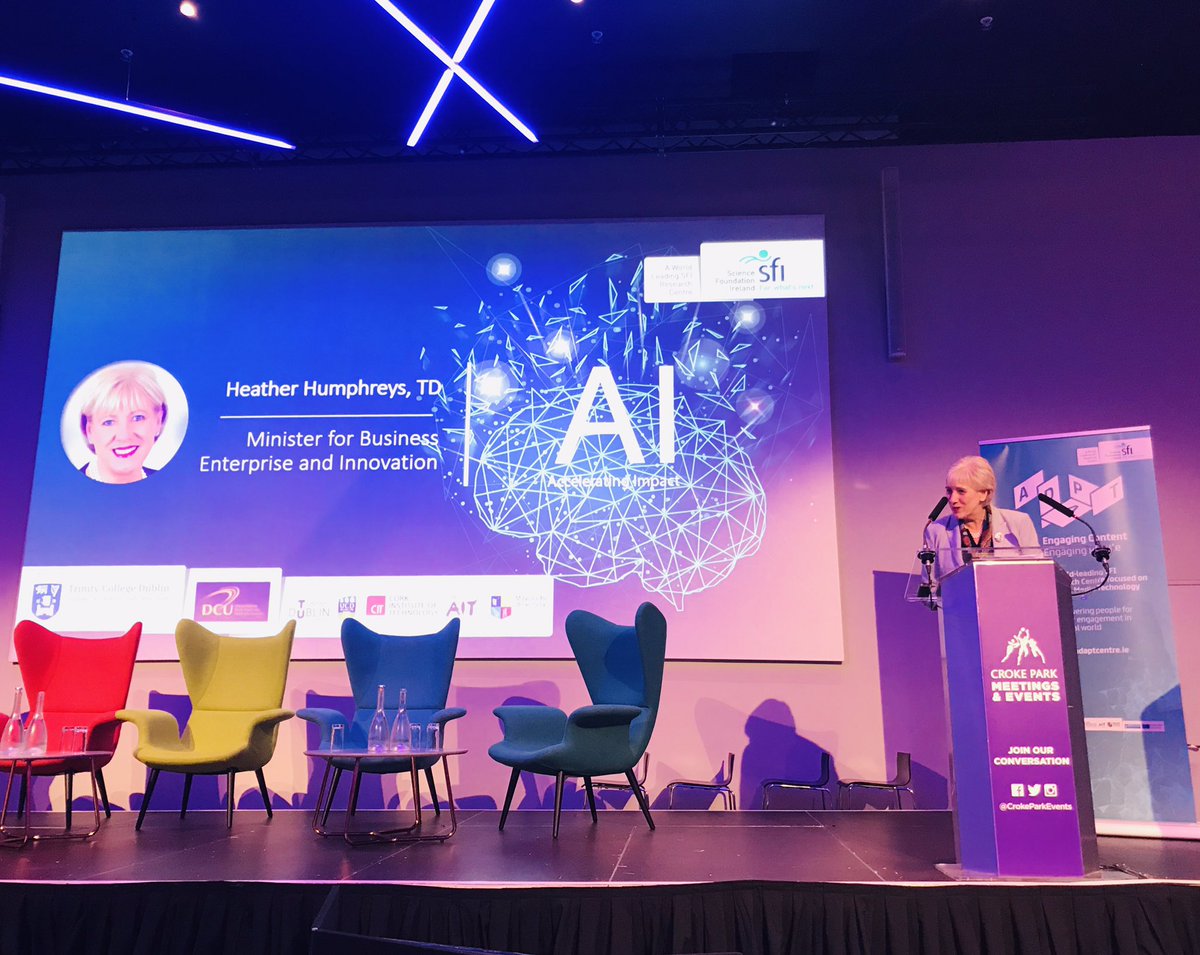 HeatherH's tweet photo. Congratulations to @AdaptCentre on their new report, which shows that for every €1 invested by Government, the Centre has generated €5.30 for the economy #ADAPTnow #ADAPTwithAI @scienceirel @Ciaran_Seoighe https://t.co/wxbSqggpEo