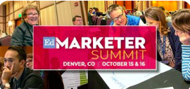 Are you a top-level player in the education market? Then you'll want to attend EdMarketer, our exclusive Denver event in mid-October. You'll get access to new data on the K-12 marketplace, expert advice and networking with executive-level peers. edmarketer.org/?registerID=5