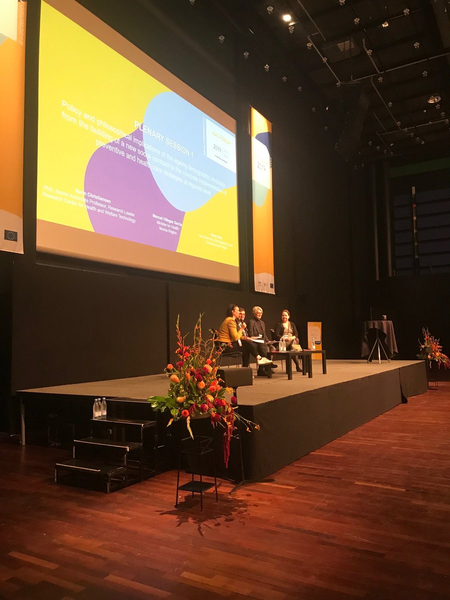 GCPHEU's tweet photo. I disse dage er @GCPHEU i Aarhus til #AALForum 2019, der
handler om velfærdsteknologi til ældre. Forummet samler en lang række
nøglespillere på velfærdsteknologiområdet med henblik på at stimulere vidensdeling, synergier og samarbejde på tværs af Europa. https://t.co/rKA5etGw5W