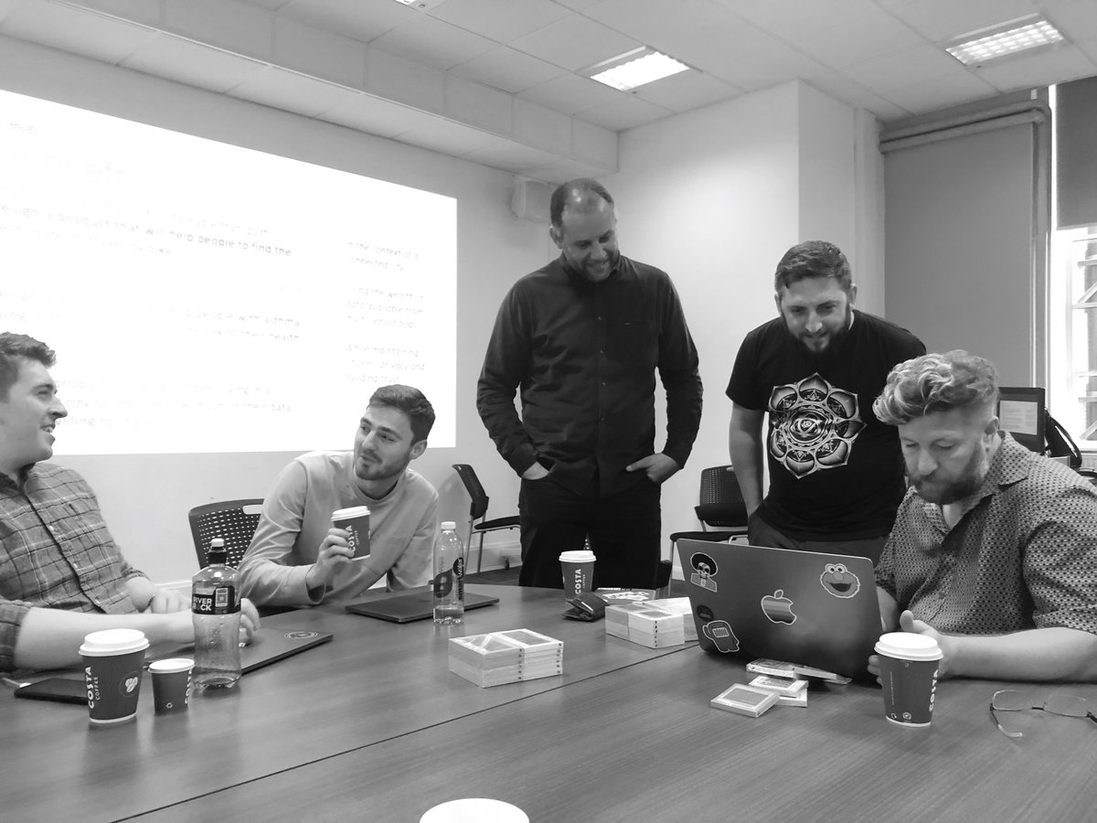 We had a great team from <a href="/KainosXD/">Kainos Design</a> &amp; <a href="/KainosSoftware/">Kainos</a> with us yesterday, sharing their    insights &amp; experience with our students. We're looking forward to the hearing the students' design ideas on Friday. <a href="/M_Nevin/">Marc Nevin</a> <a href="/spacescape/">Nick Harewood</a>