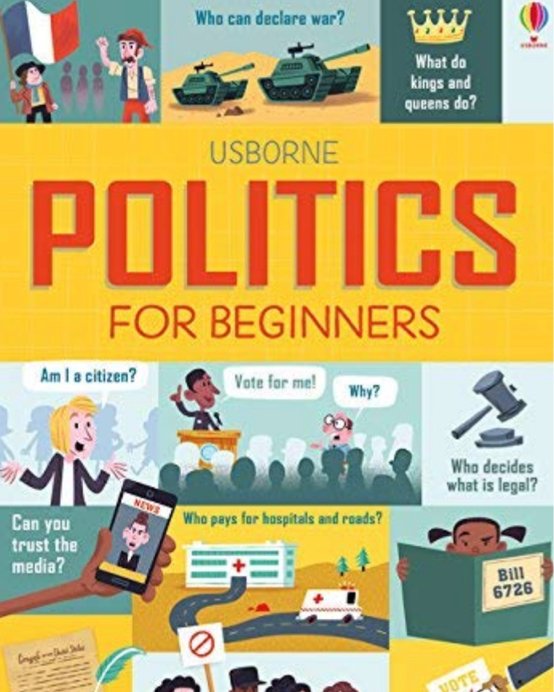 theliteracytree's tweet photo. We’ve whipped out this excellent book by @Usborne this afternoon - can’t think why 🤔😆 #politicsforbeginners https://t.co/kNtocdilt0