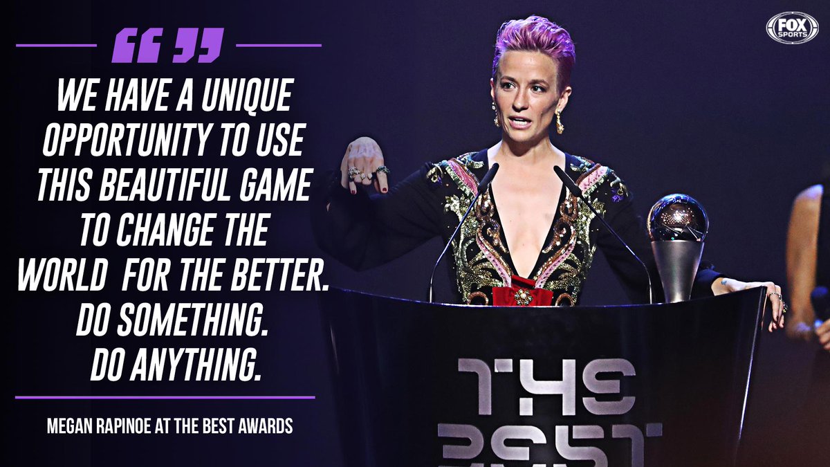 FOXSoccer's tweet image. We need more Megan Rapinoes. 💜