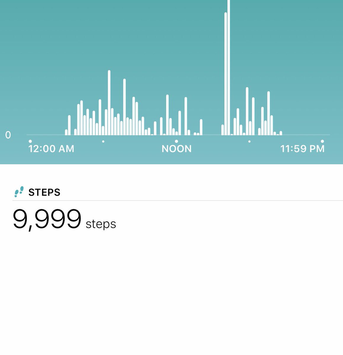 KevinJeanes's tweet photo. I should’ve listened yesterday when everyone told me to “Just take that extra step.” 
😑 #10000step #fitbit #fail https://t.co/jTL1gTyuM8