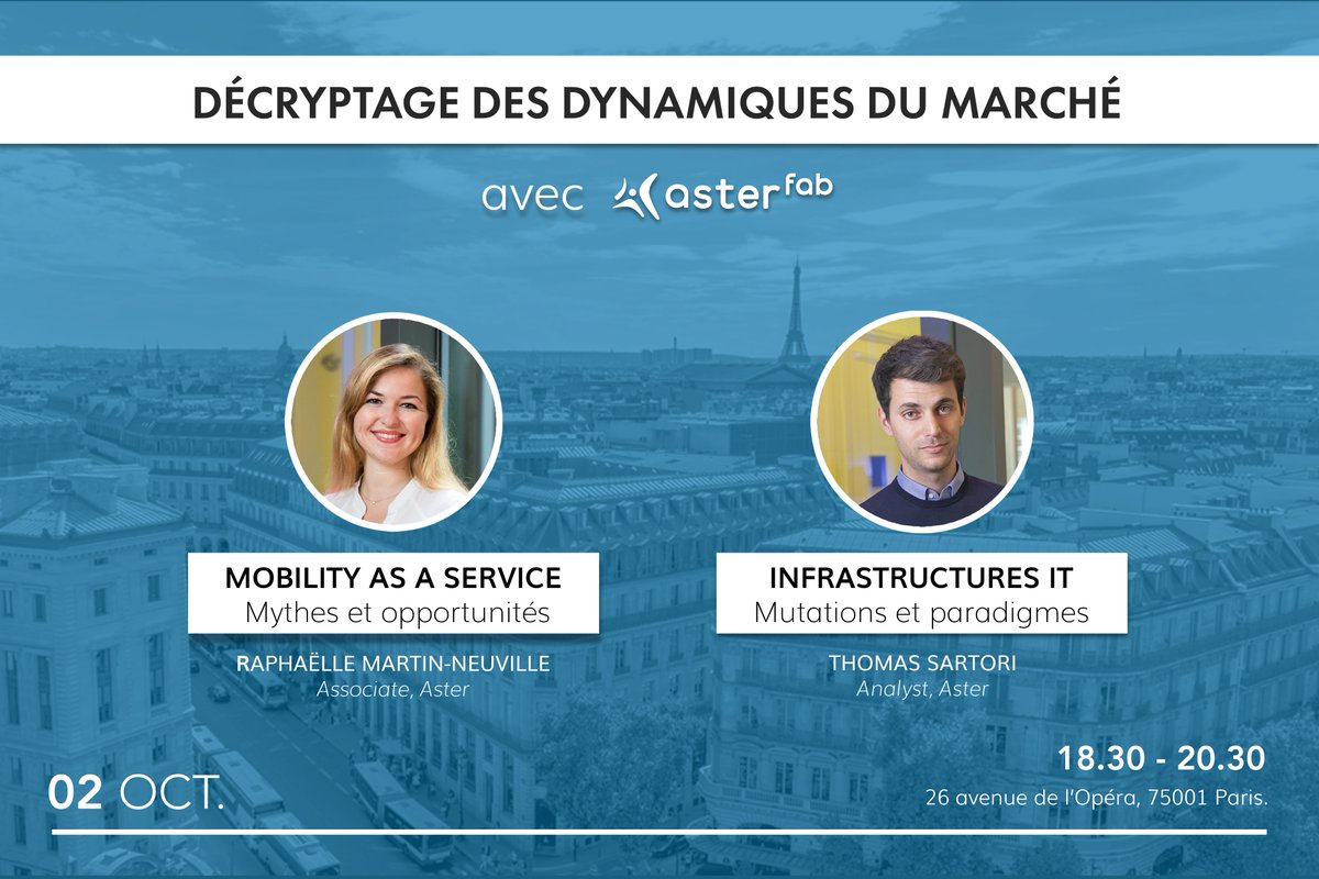 AsterCapital's tweet photo. Join Aster Fab on Wednesday, October 2nd to learn about “Mobility as a Service (MaaS)” and ”IT infrastructure” trends and market dynamics.

#MaaS #Mobility #IT #trends #AsterFabInsights #event https://t.co/CQdqRIZaPy