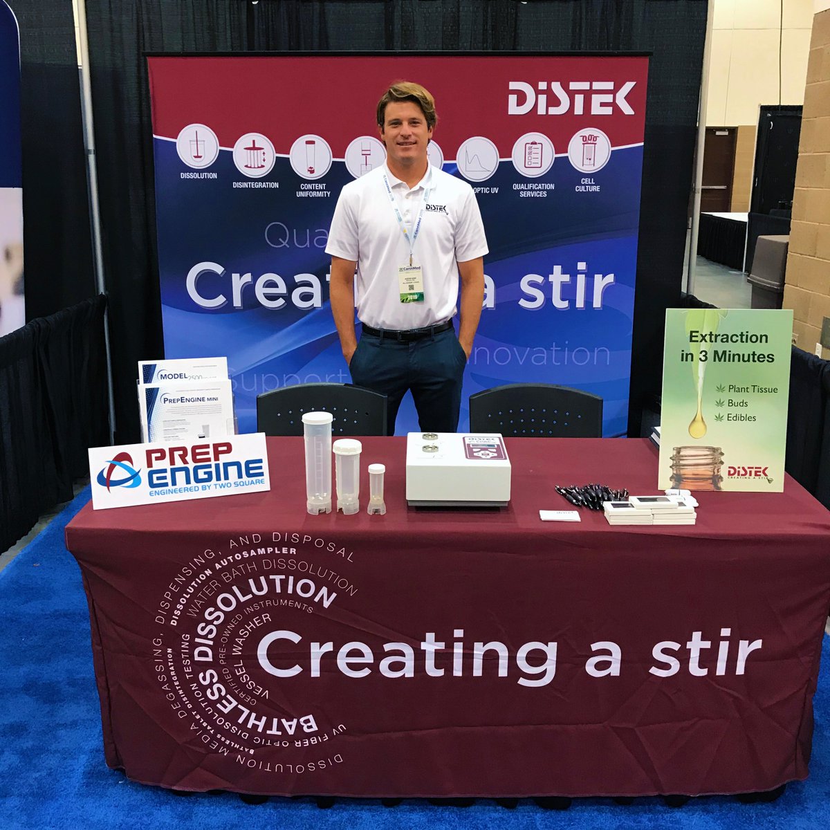 distekinc's tweet photo. Visit Austin at CannMed 2019 (Booth 24) to discuss our PrepEngine and 3 Minute Cannabis Sample Extraction.  #samplepreparation #cannabis #cannmed #distek #prepengine https://t.co/R8ZpcUriEl