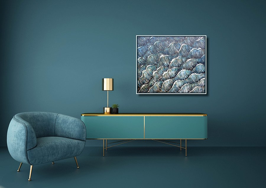 billzima's tweet photo. Mantaray Bay
Wax/Resin/Oil on wood
40" x 48"

I thought of Emily Dickinson when making this painting, in particular 'A Bird Came Down the Walk' https://t.co/Rk0DnQm4uA