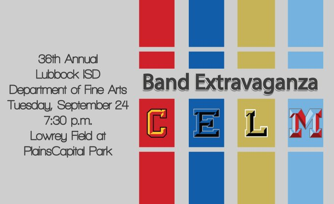 lhswesterners's tweet photo. Band Extravaganza
Tonight
7:30 pm
PlainsCapital Park https://t.co/AsrARQAxGz