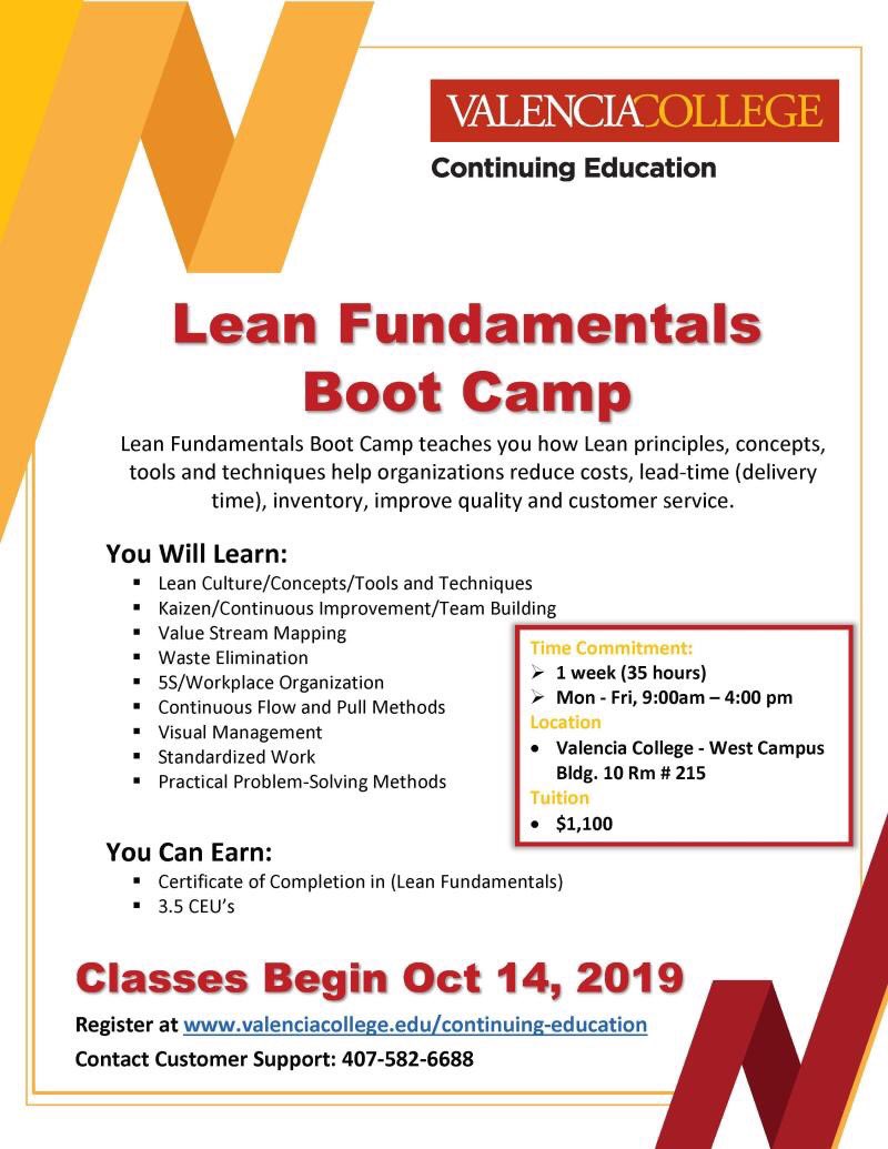 kepner_mike's tweet photo. Kickoff #manufacturing month by signing up for the #Lean Fundamentals Boot Camp. Improve processes and productivity by learning these fundamental concepts. #MACFinMotion @MACFlorida https://t.co/OhpWhC0bkB