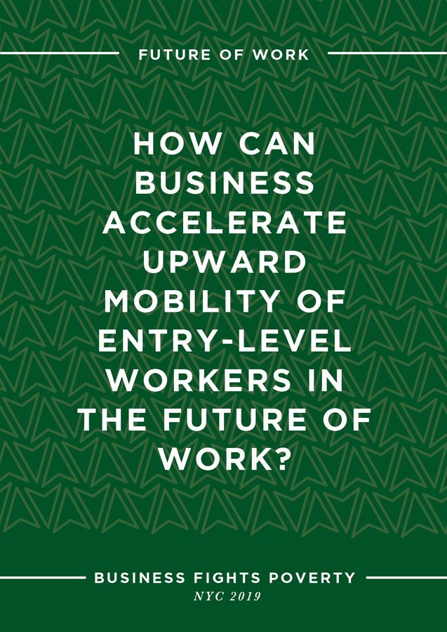 fveglio's tweet photo. How can business accelerate upward mobility of entry-level workers in the #FutureofWork? Thank you @FightPoverty and @Walmart for the invitation to share @wbcsd approach -- putting people at the heart of work -- at yesterdayโs lunchtime discussion during #BFPNYC #UNGA https://t.co/khCA8NLZn9