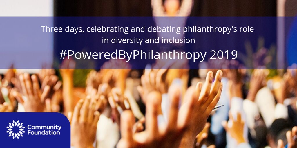 GeNErosityFest's tweet photo. Let’s keep the conversation going! 
#PoweredByPhilanthropy 2019 is coming in November! 

Three days, celebrating and debating philanthropy's role in diversity and inclusion.

Find out more at 
https://t.co/iFVVvNwDgR https://t.co/BYQ431VnqK