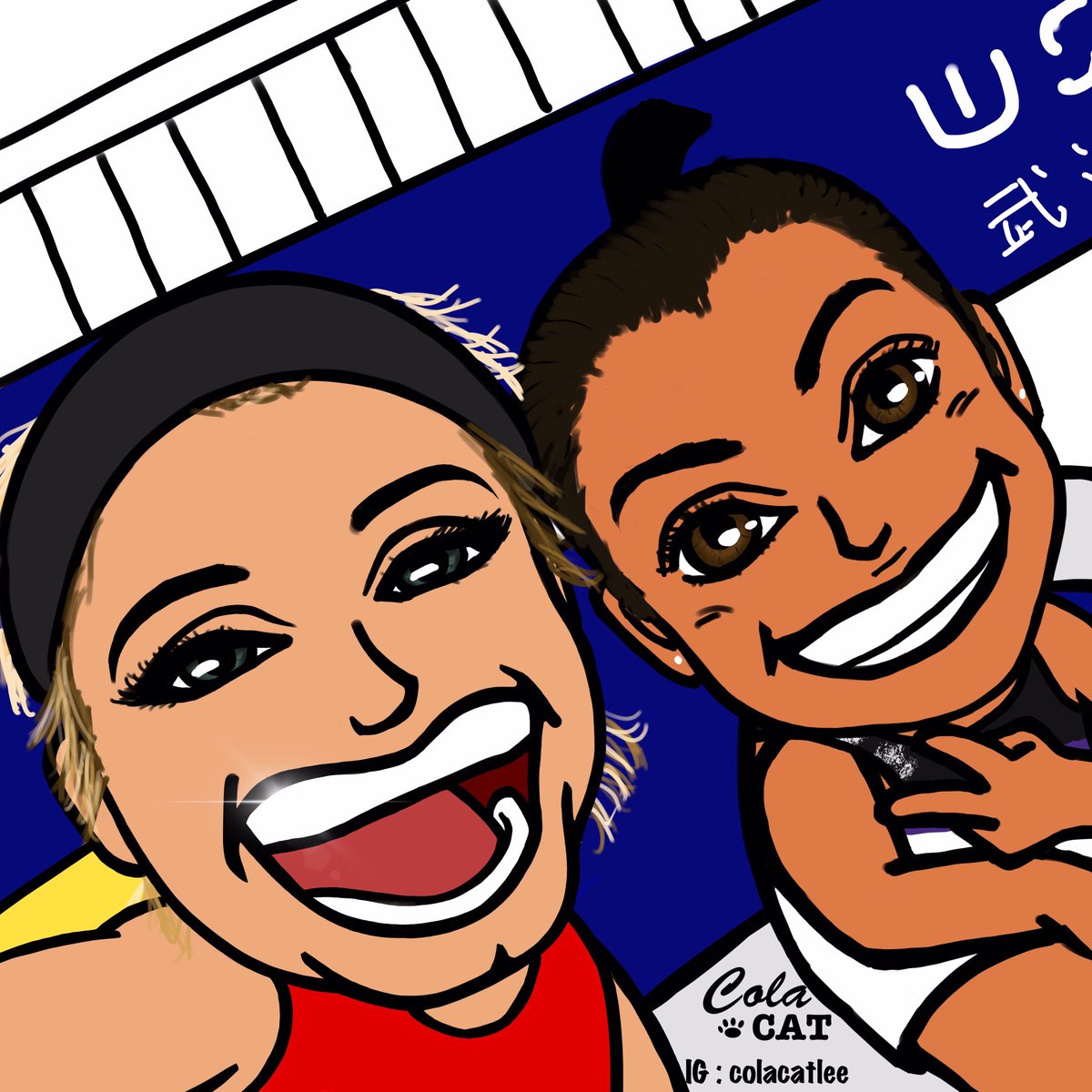 I took a nap, than found this photo turned into cartoon, why???? 🤔

#wuhanopen 🇫🇷➕🇺🇸
#gamesetmattek #flywithcaro 
#digitalart #digitalartwork #ipadproart #applepencil #applepencilart #procreate #procreateart #wta #tennis #tennispro #tennisplayer #carogarcia #bethaniematteksands