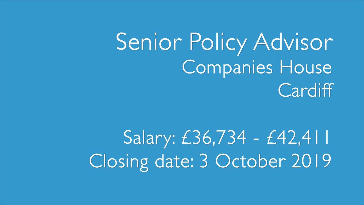 CompaniesHouse's tweet photo. We're recruiting for 3 Senior Policy Advisors.

Find out more about this exciting opportunity to join our policy team » https://t.co/ubnJ2nJx9j https://t.co/Ymz1vOA3u8