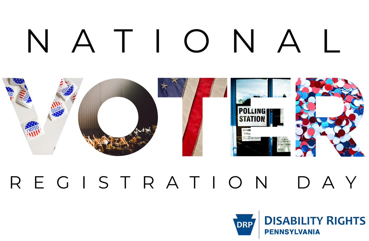 Today is #NationalVoterRegistrationDay! We know how difficult it is for disabled folk to exercise this right and work diligently to make sure Everyone will #RespectDisVote. 

To register in Pennsylvania, visit: pavoterservices.pa.gov/Pages/SurePort…

#CripTheVote #AccessTheVote