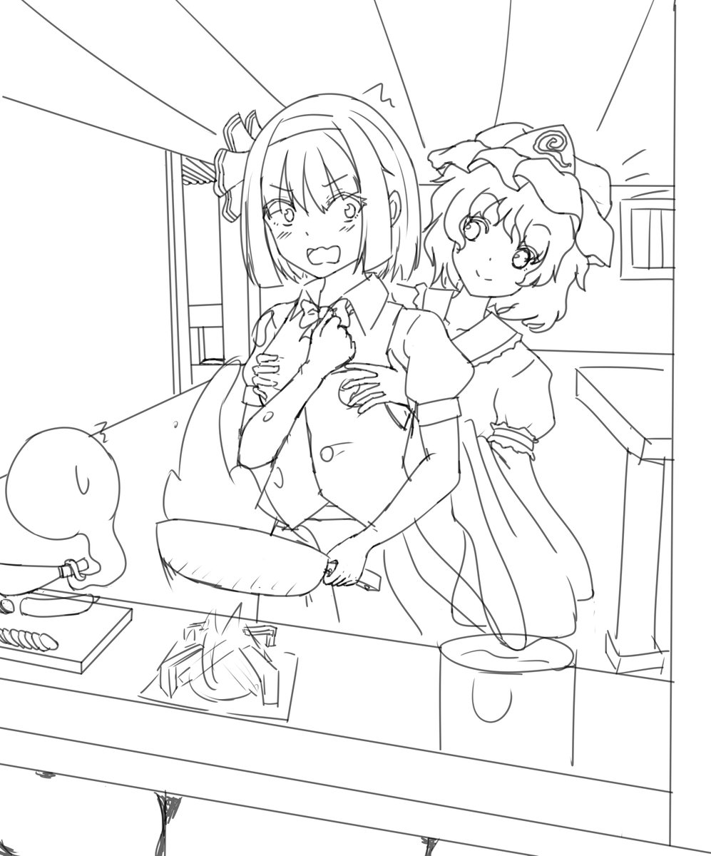 こまかいところまで書いてない下絵まで終わったので
ここから何かいろいろ追加していきまーす
#イラスト好きと繋がりたい 