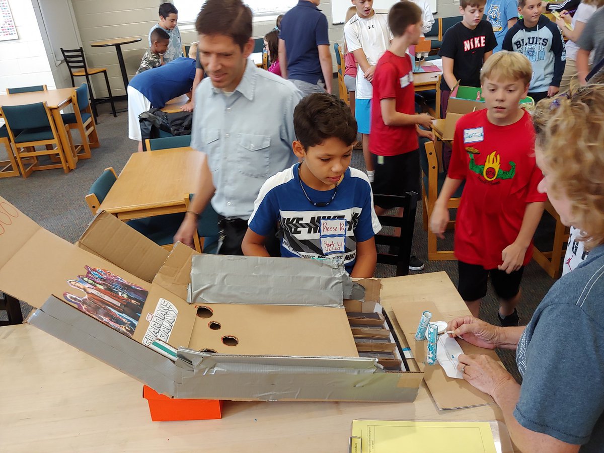 angmerenbloom's tweet photo. Design thinking: testing our prototypes of cardboard games.#lpsleads #heritagems https://t.co/FQUigOLVpF