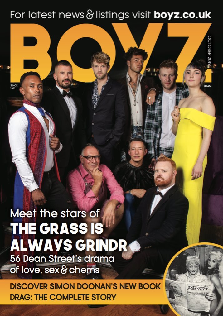 Cover girl! The TV version of The Grass Is Always Grindr launches tonight at 11pm on London Live. (Freeview 8, Virgin 159, Sky 117.) #TGIAG <a href="/56deanstreet/">56 Dean Street</a>