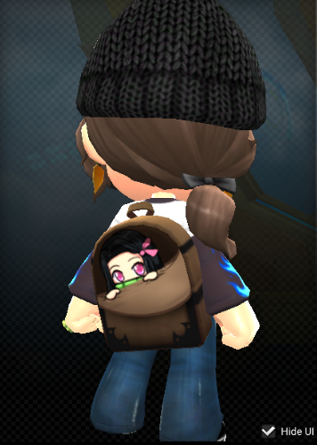 Frenxir's tweet photo. I did a quick Nezuko Backpack to share with the rest of the class
#UGC Template: https://t.co/yQgPPECW4r owo/
------------------------
#MapleStory2 #MapleWorkshop #Nezuko #KimetsuNoYaiba https://t.co/kbOLhXNXN7