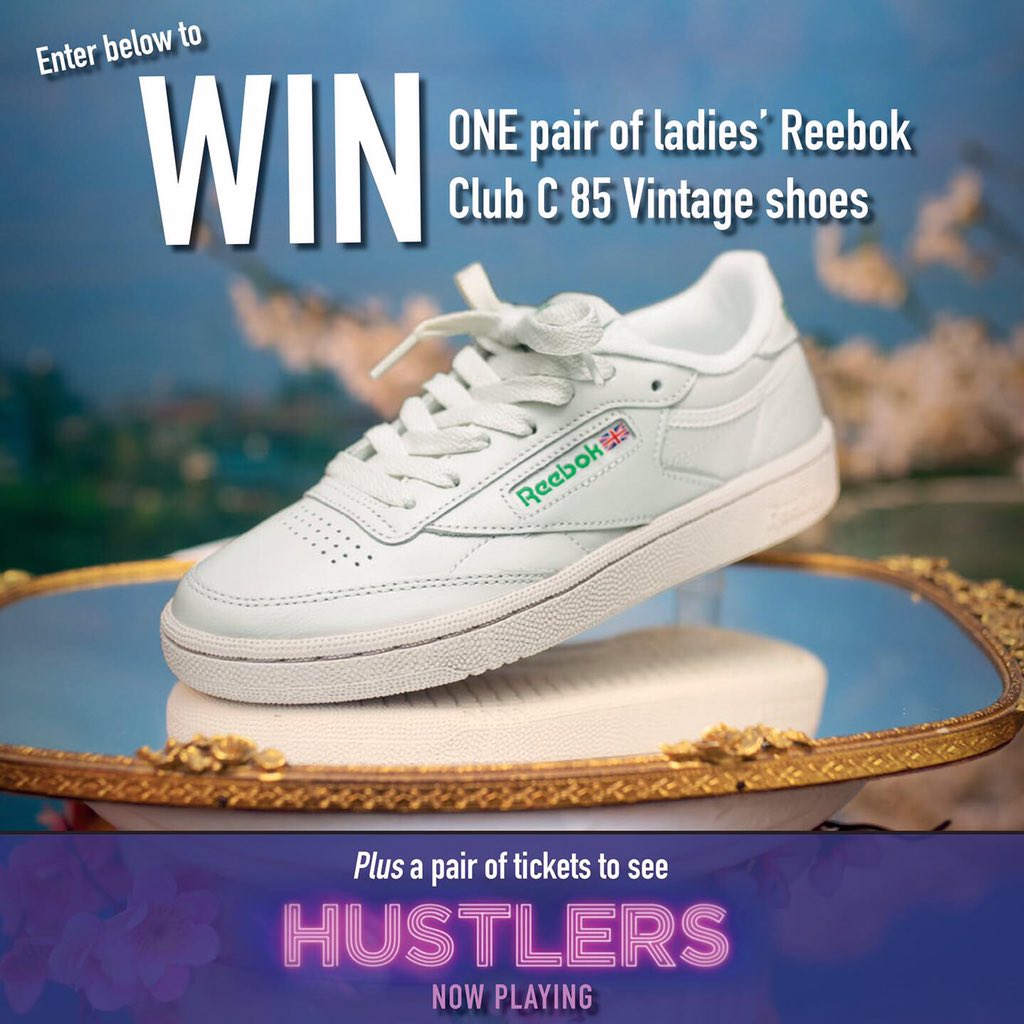 Elevation_Pics's tweet image. To celebrate the release of @HustlersMovie featuring @iamcardib, we’ve teamed up with @ReebokCanada to give away 1 pair of Reebok Club C 85 Vintage shoes and passes to see #HustlersMovie in theatres! 

How to enter:
1. Follow us &amp;amp; @ReebokCanada 
2. Like &amp;amp; Retweet
3. Tag a friend