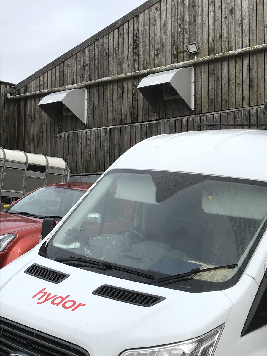 ShaunMo1's tweet photo. Just Completed installation of two ventilation tube systems near Haverfordwest. Bringing fresh air in and moving stagnant air which will improve Animal Health and reduce vet bills.#ventilation #dairy #hydor smoke tested and up and running https://t.co/FByd9sE393