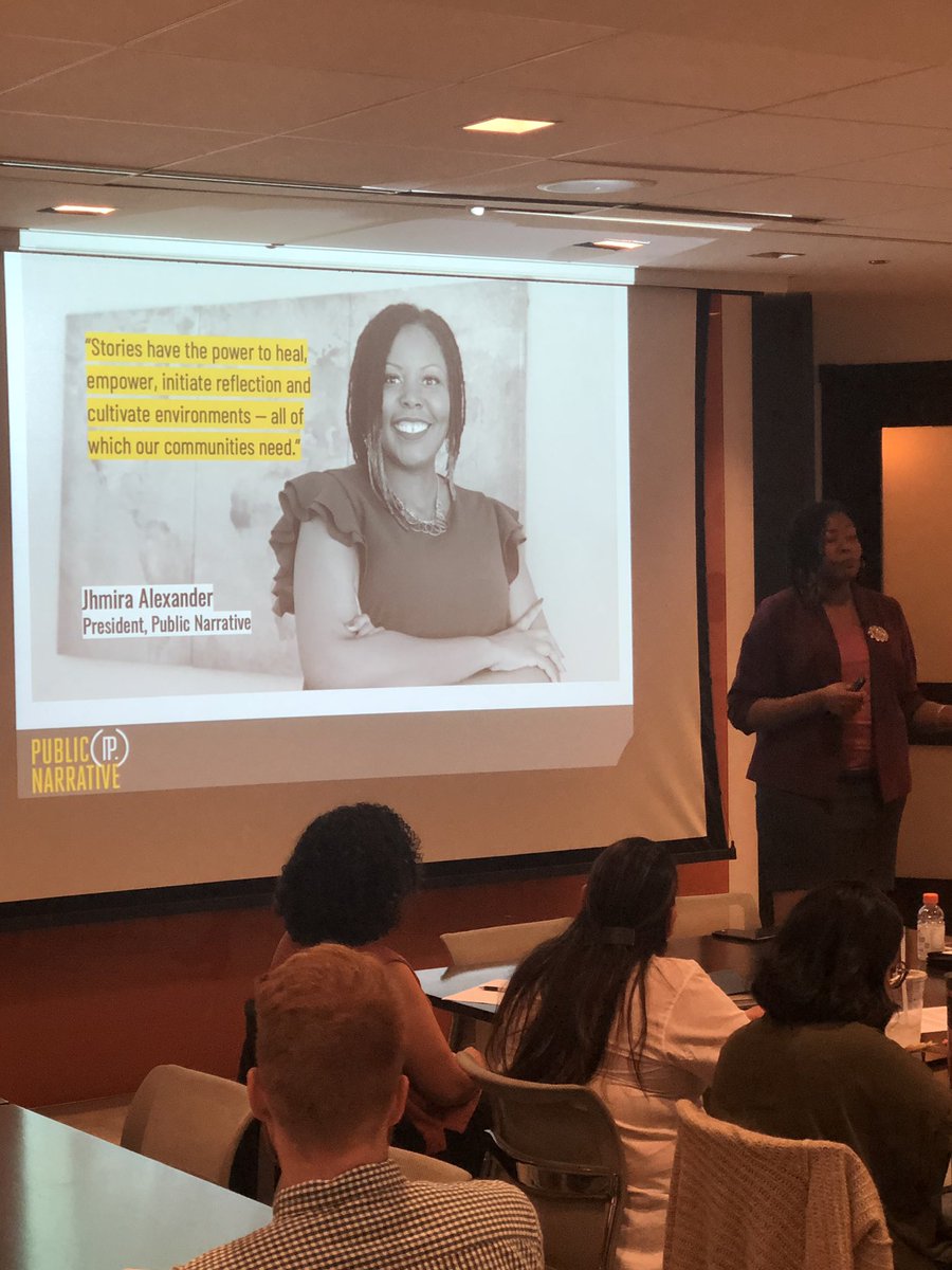 latinopolicy's tweet photo. “Stories have the power to heal, empower, initiate reflection and cultivate environments - all of which our communities need” -Jhmira Alexander, President @PublicNarrative #Census2020 #CommsWorkshop19 https://t.co/OhdlMfdxxk