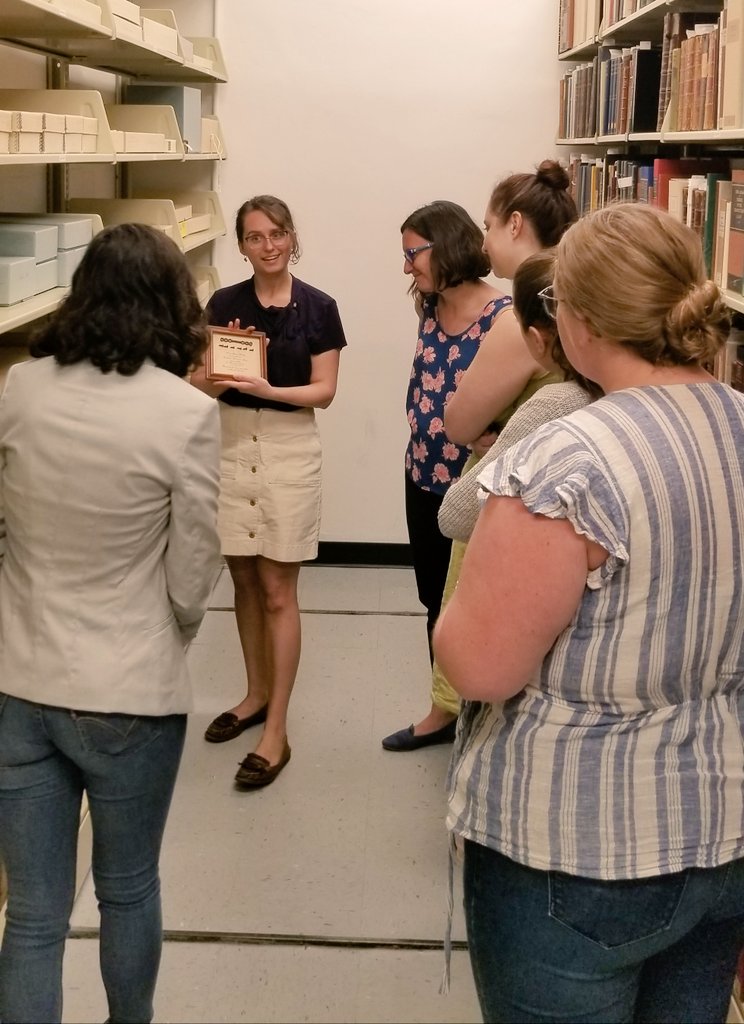 Gilder_Lehrman's tweet photo. We were thrilled to host @SeaportMuseum staff and interns at the Gilder Lehrman Collection yesterday. Thanks for coming by and talking shop with us. #museumsofnewyork #archives #inthevault https://t.co/ske4cBG7DU