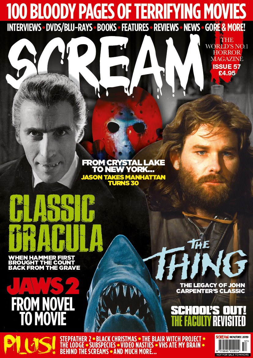 The next bloody edition of SCREAM MAG is out Oct 21st! Pre-Order your copy NOW! These won't last long! 100 pages of full colour HORROR! 💀screamhorrormag.com/store #HorrorMovies #MichaelMyers #ITChapter2 #FreddyKrueger #Halloween #JasonVoorhees #HammerHorror #Halloween2019 #Jaws2