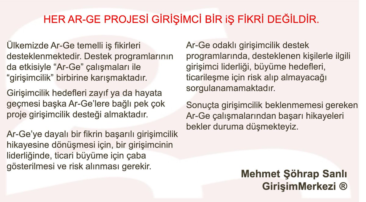 mehmetssanli's tweet photo. Her #ARGE projesi #girişimci #işfikri değildir.
#startup #arge #girişimcilik #TEBlegirişim #GirisimM https://t.co/tprGt7Jhl6