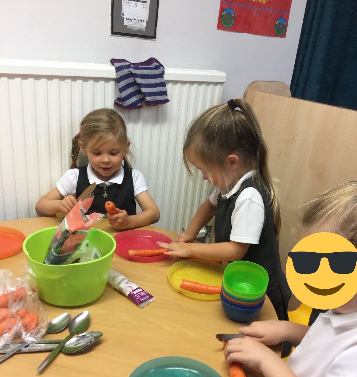 MD_Class1's tweet photo. In topic this week we are learning about healthy eating. We talked about having a healthy lifestyle and the children made carrot soup. Tomorrow we are going to try tomato soup. @MD_MrsThompson #MD_science #MD_speakingandlistening #MD_maths https://t.co/2RHOFyNmwN
