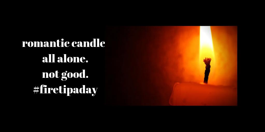 campusfirewatch's tweet photo. Never leave a burning candle unattended. Never. What was a romantic flame can become an inferno #firetipaday https://t.co/5v7lsTpDfx