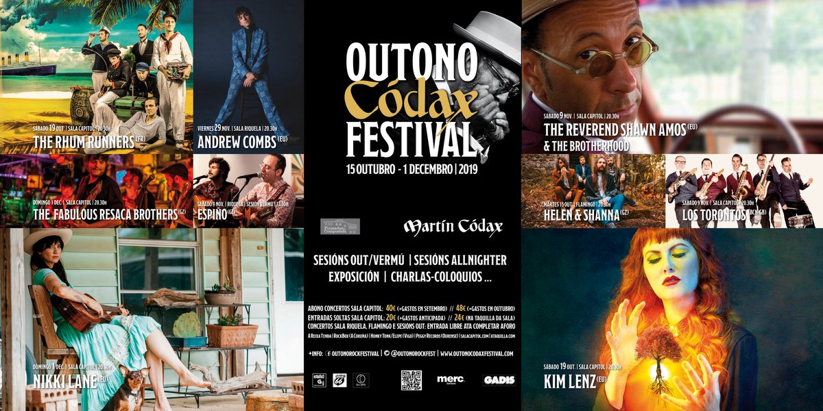 Xa é Outono... e é Códax! 🎉✨ Sí, regresa o <a href="/OutonoRockFest/">OutonoCódaxFestival</a>! E ollo, faino con artistas da talla de Kim Lenz e Nikki Lane coma protagonistas. Xa están dispoñibles á venda os abonos para os concertos desta edición! Bulide que voan! 😎 Toda a info na web 👉 outonocodaxfestival.com