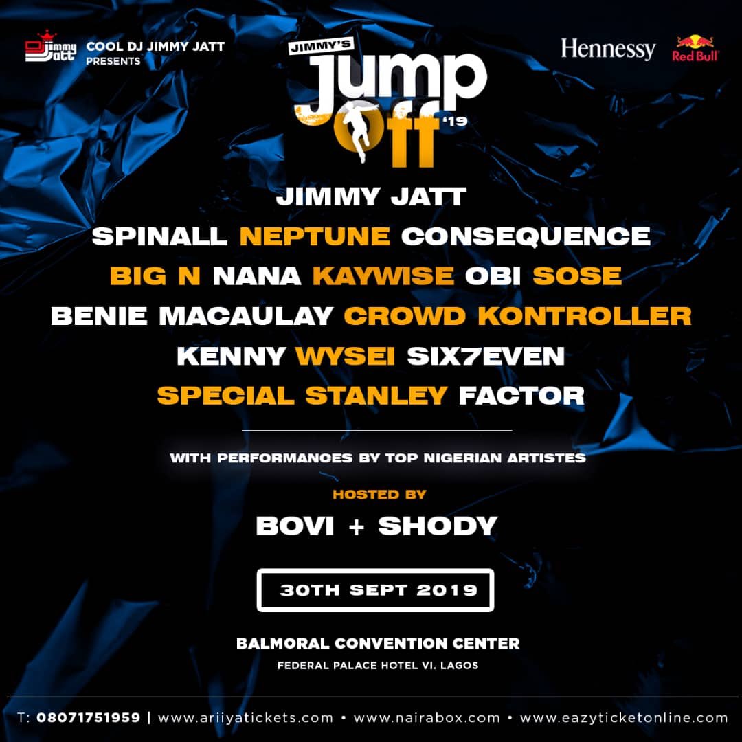 djjimmyjatt's tweet image. Star Studded line ups for the #JimmyJumpOFF concert 2019! 

Who else do you want to see?
