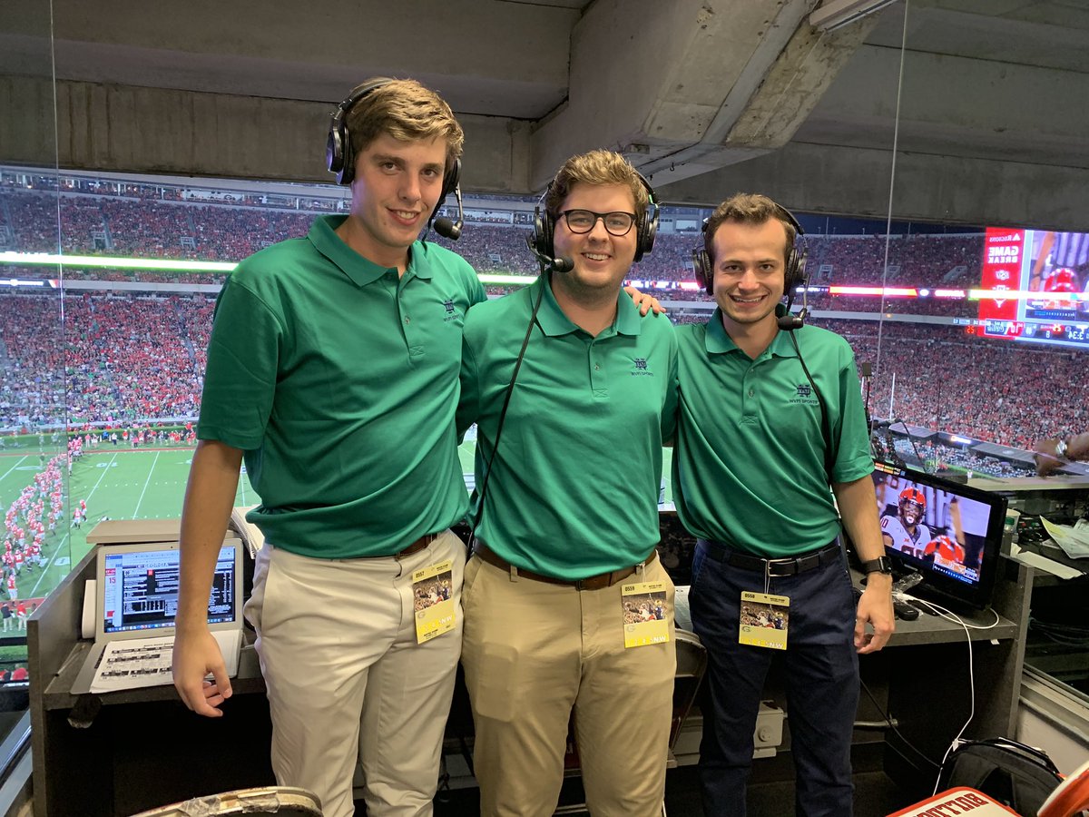 Proud of our WVFI Sports crew and their work at ND vs. Georgia.